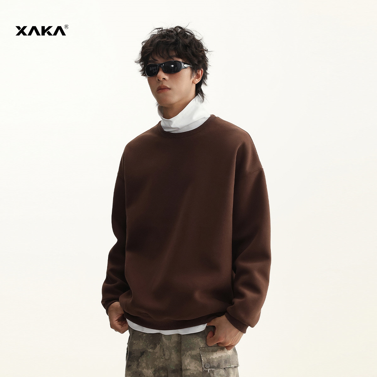 XAKA潮套头卫衣青春流行
