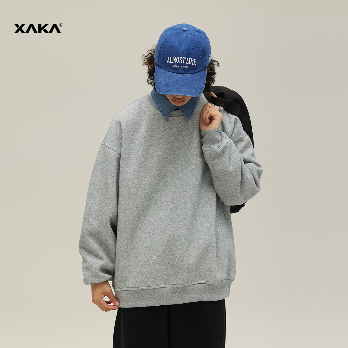 XAKA潮套头卫衣青春流行