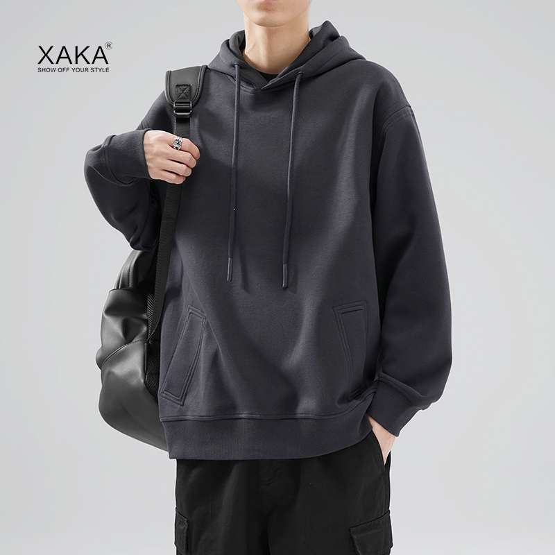 XAKA连帽卫衣秋季宽松青春流行