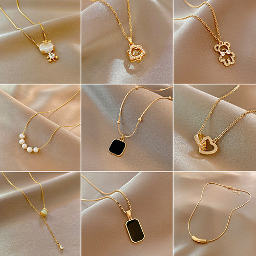 日韩ins潮小蛮女高级设计网颈链