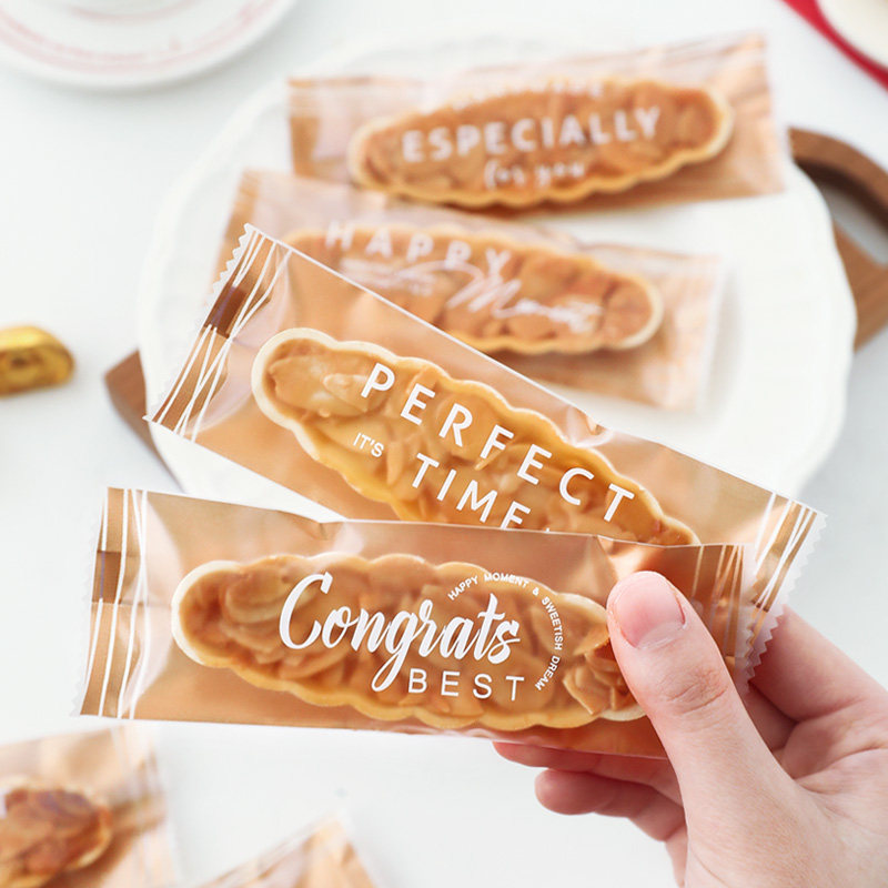 糯米船包装袋饼壳包装坚果焦糖杏仁酥饼干礼盒包装盒大号机封袋子