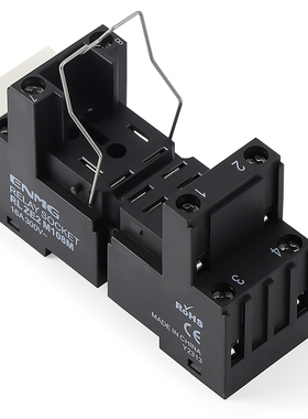 恩爵导轨式固态继电器底座RXZE2M114M 14脚 RLZE2M108M 宽8脚插座