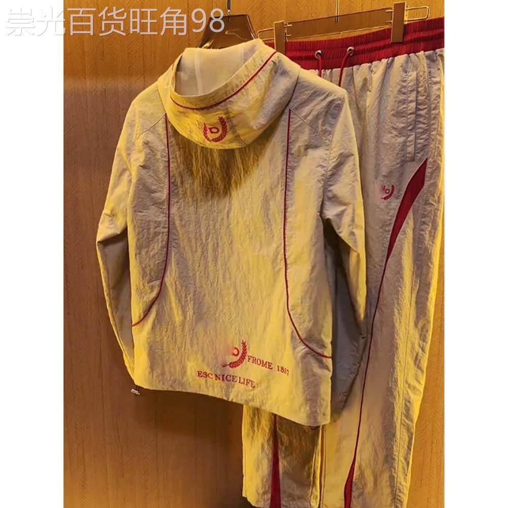 出口美国⭐Chrisma Katch~夏季新款时尚防晒套装男休闲宽松两件套