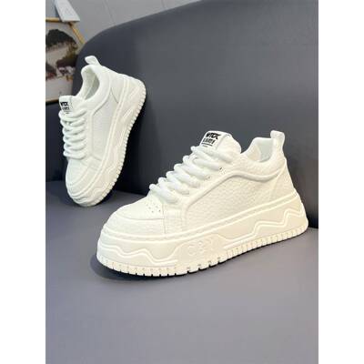 『DMXUXM』匠心制作！时尚精品！新款厚底时尚运动耐磨小白鞋男潮