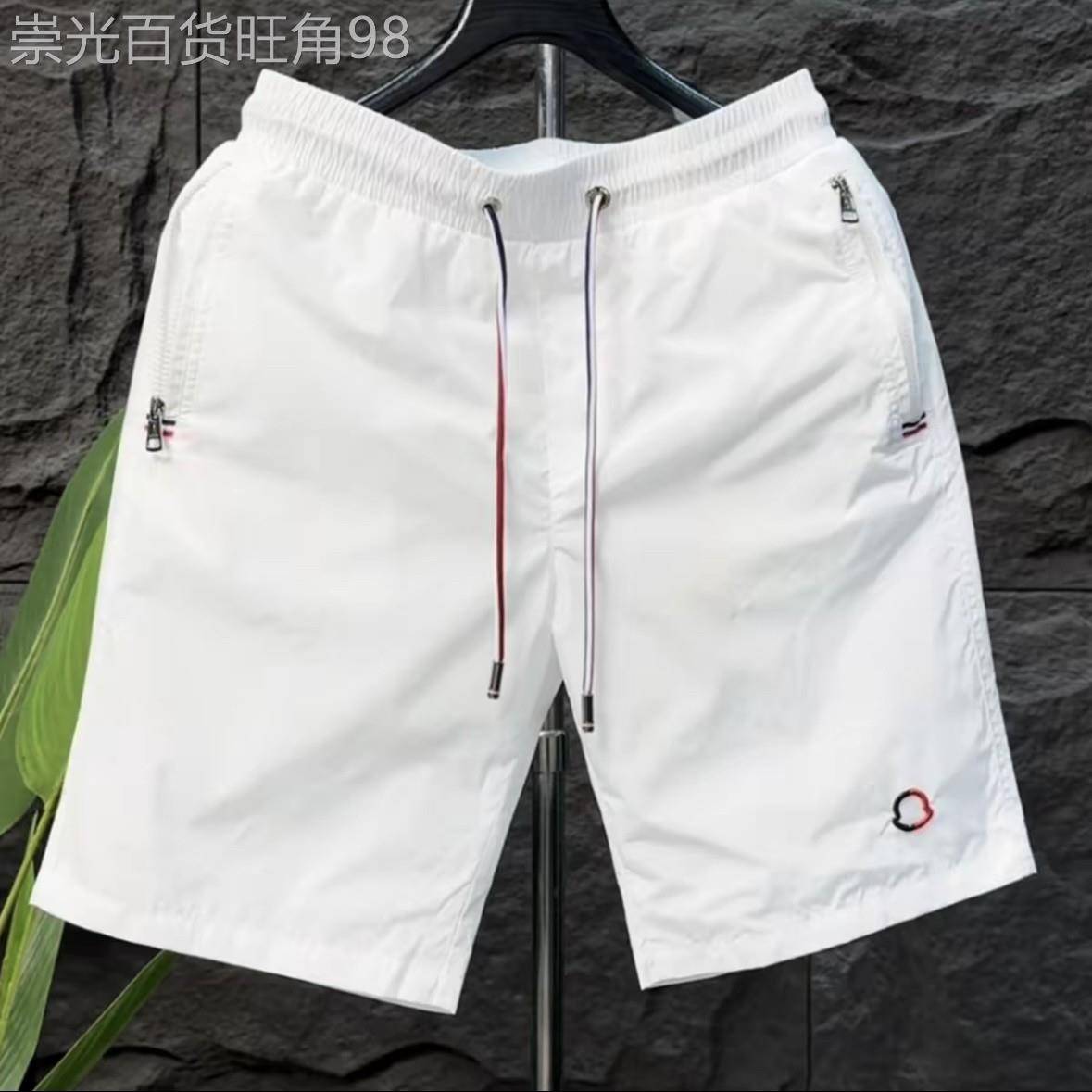 欧美短裤男夏季跑步速干透气五分裤薄款时尚潮流五分裤沙滩休闲裤
