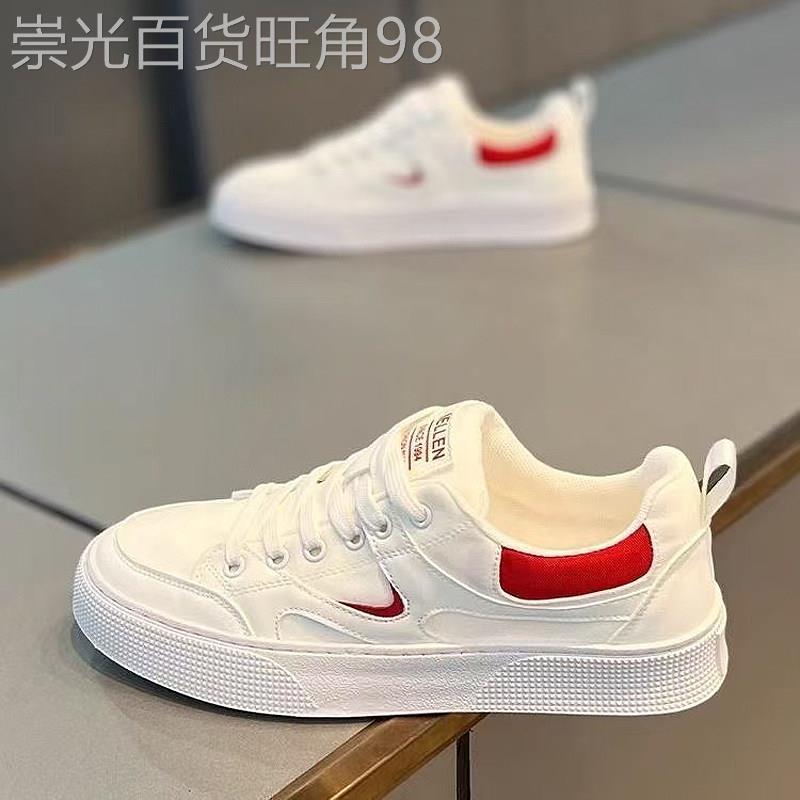 欧洲站男鞋2026夏季新款透气白色帆布鞋男士百搭运动休闲板鞋潮鞋