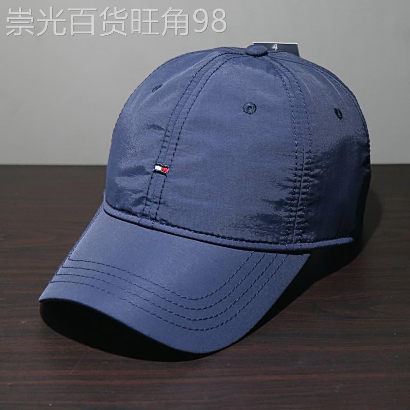 MK圆顶宽檐鸭舌帽男高端薄款透气可调节透气休闲夏季男士遮阳帽