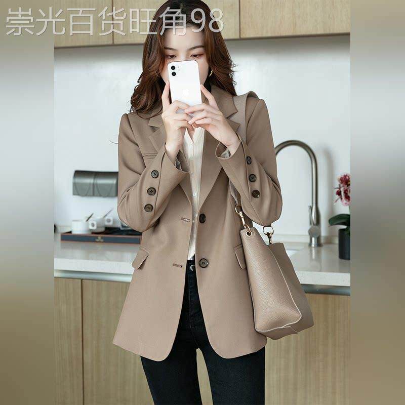 潮牌西装外套女2026新款春秋超火短款修身气质名媛高级感休闲西服