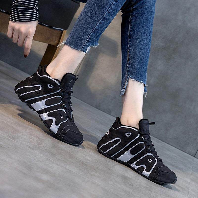 香港黑色厚底老爹鞋女2025春新款软底爆款运动休闲真皮增高高帮鞋