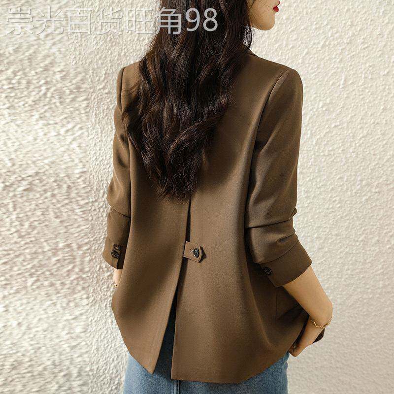 潮牌小个子夹棉西装外套女春秋2025新款加厚韩版气质休闲女士西服