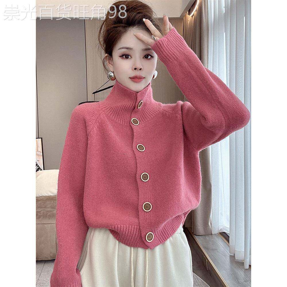 开衫毛衣秋冬季女2025新款韩系慵懒风显瘦百搭软糯时尚洋派针织衫