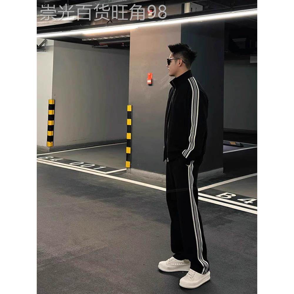 潮牌运动休闲套装男士2025新款秋冬季宽松两件套卫衣卫裤搭配一套