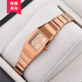 女士钨钢超薄防水石英表 正品 HOHE手表 日本进口机芯蓝宝石面女表