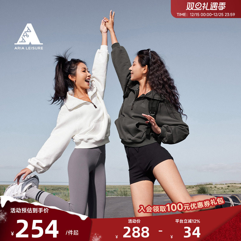 ARIALEISURE半开领套头卫衣