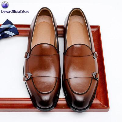 Genuine Leather Loafers Men's Slip-On Business Casual Shoes
