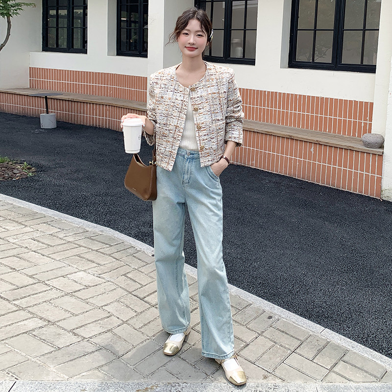 肌理感小香风短外套女2025年秋季新款韩系独特超好看洋气减龄上衣,女装短外套,浙宝222（原006）
