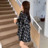 时尚复古亮闪闪撞色格子长袖衬衫女2025春季新款宽松休闲上衣外套，女装衬衫，浙宝222（原006）