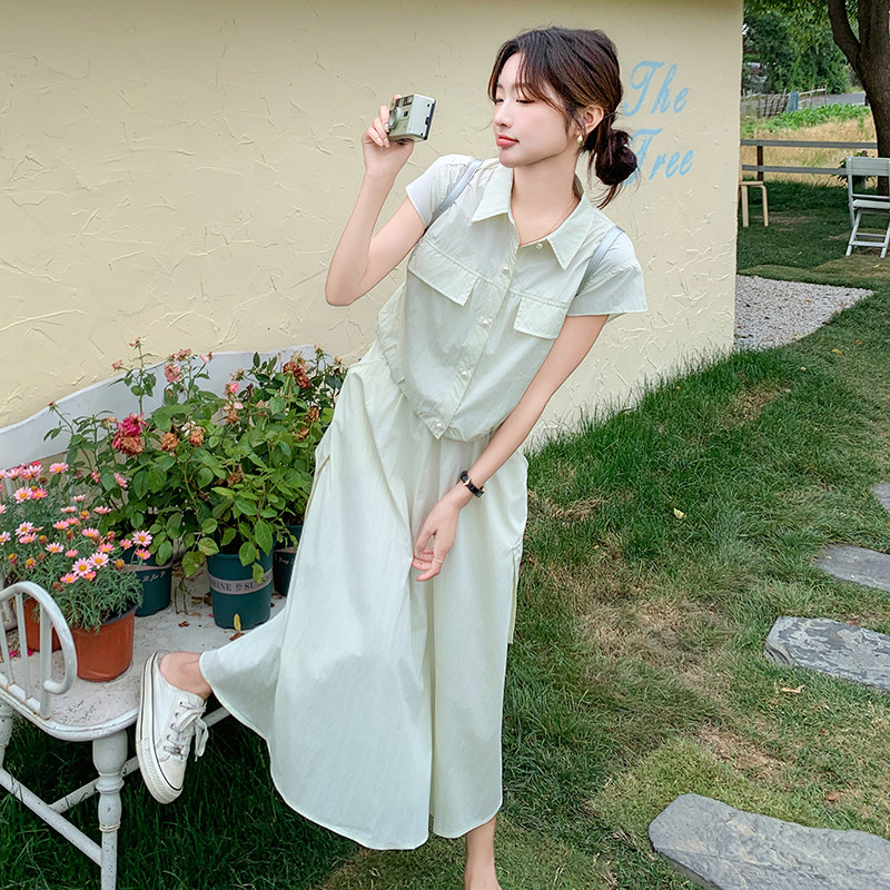 【档口现货】珍珠扣两件套连体裙222-6619-P125-K188,女装套装/套裙,浙宝222（原006）