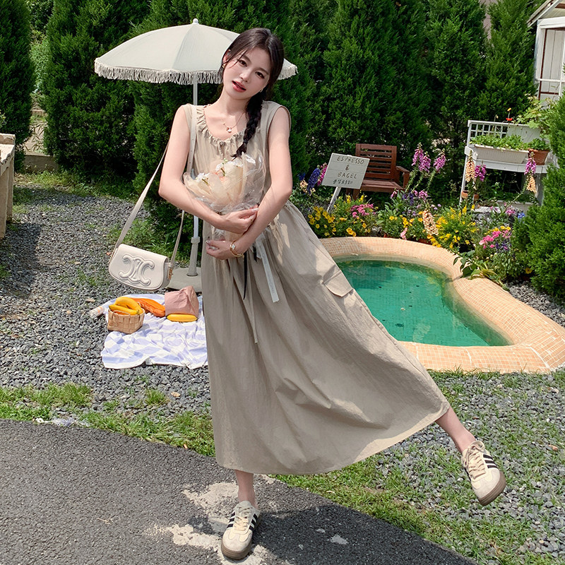 【档口现货】6608无袖休闲连衣裙006-P115-K168,女装连衣裙,浙宝222（原006）