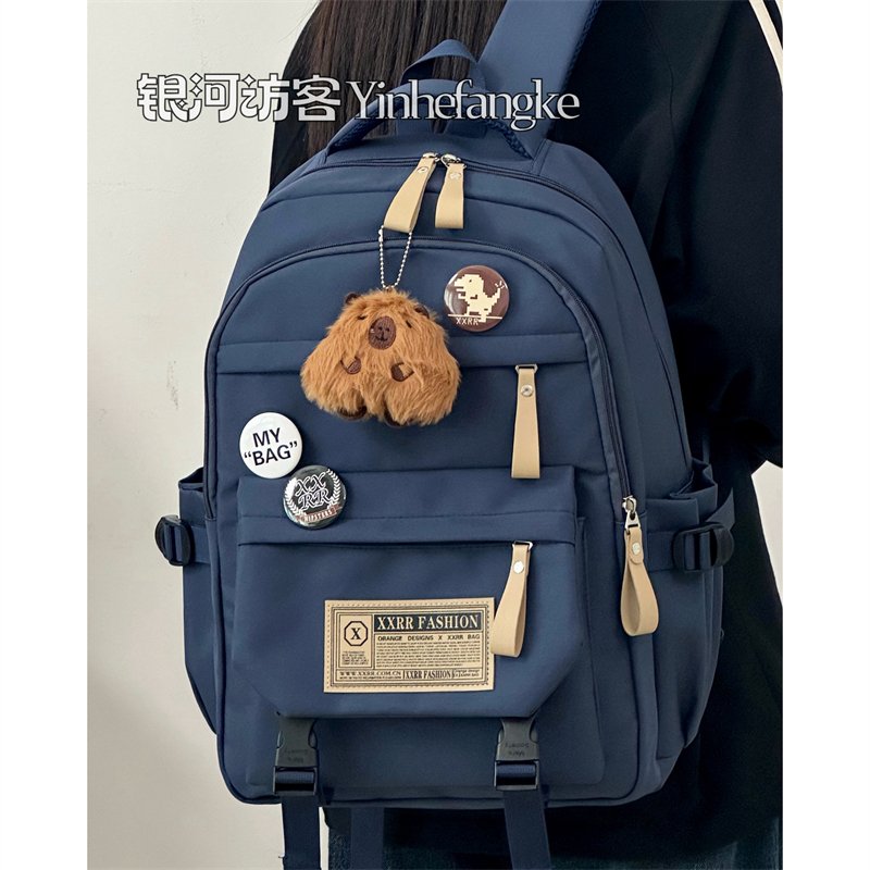 大容量书包男ins大学生高中生潮流背包初中生日系休闲百搭双肩包