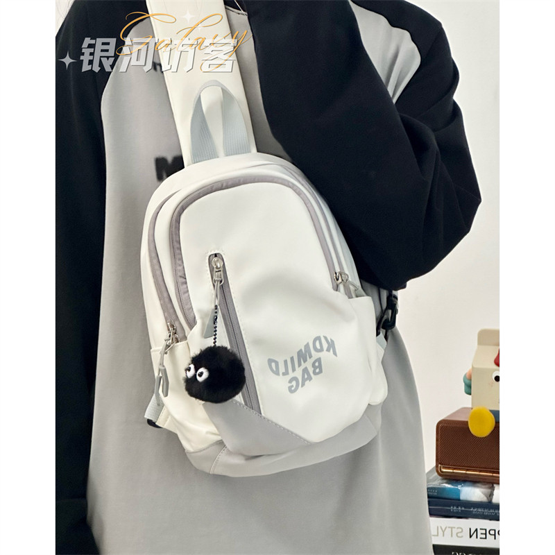 ins新款胸包中性日系原宿运动斜挎包男女百搭学生骑行单肩背包潮,箱包皮具/热销女包/男包,胸包,淘宝优惠券,粉丝福利购,淘宝优惠卷