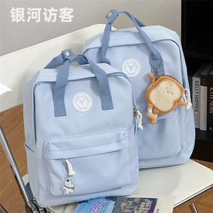 迷你双肩包百搭少女学生上课通勤简约书包手提轻便旅行背包妈咪包