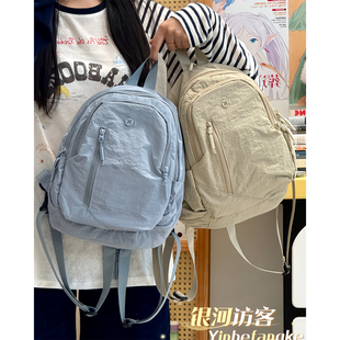 夏季新款户外徒步小型双肩包男女休闲百搭斜挎胸包轻便旅行小背包