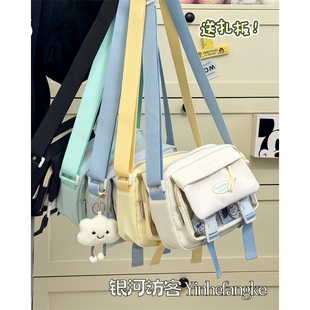 日系ins百搭二次元 斜挎小痛包學(xué)生休閑透明包包女輕便外出手機(jī)包