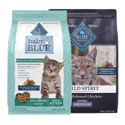 蓝挚成猫粮4.9kg/幼猫粮1.8kg