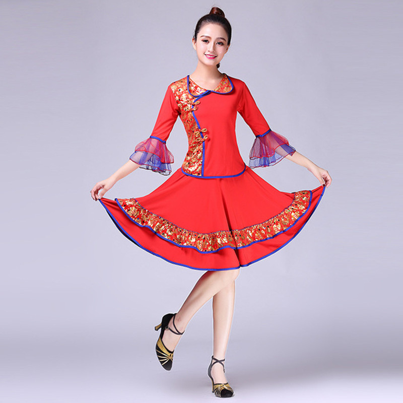 中老年跳舞衣服女套装20