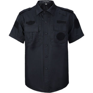 保安工作服夏天 薄款衬衣保安制服夏装 短袖 透气衣服保安服上衣