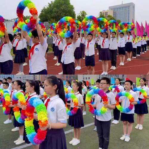加密半圆两用花环｜运动会开幕式
