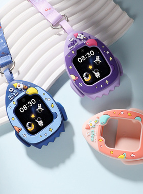 适用于redmi儿童手表吊坠红米电话手表表带硅胶挂脖MTSB28XUN卡通挂绳脖套专用高清钢化膜防摔保护壳外套配件