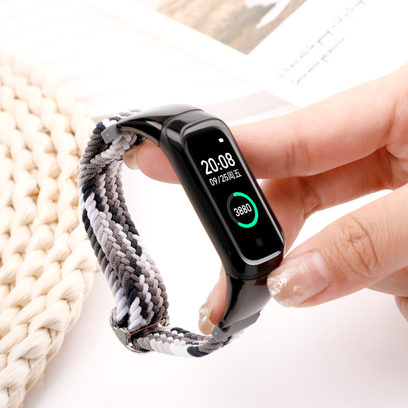 沸笛适用Keep手环B3尼龙编织表带