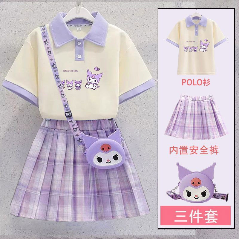 女童学院风套装夏季2026新款