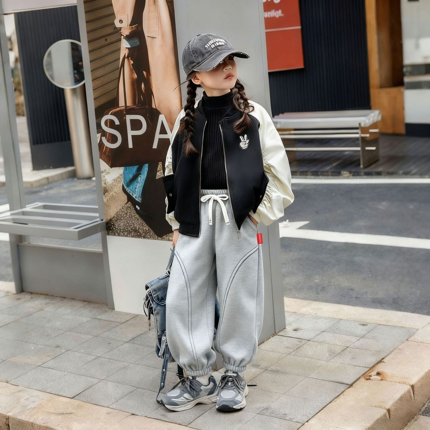 女童休闲卫裤春秋新款宽松休闲
