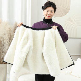 真羊皮毛一体羊皮袄女24年新款皮衣冬季加厚保暖羊毛内胆棉衣服