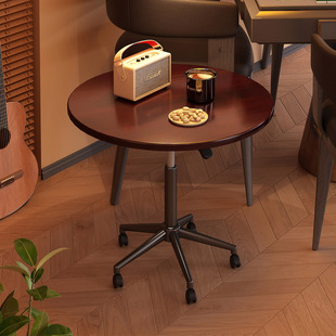 可移动升降小桌子客厅沙发边几卧室床头边桌小户型多功能茶几圆桌