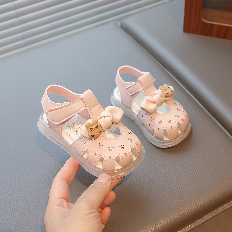 女宝宝公主凉鞋防滑软底学步鞋
