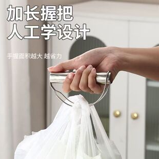不锈钢竹节手柄提菜器拎菜神器省力防勒手买菜购物篮提手坚固耐用