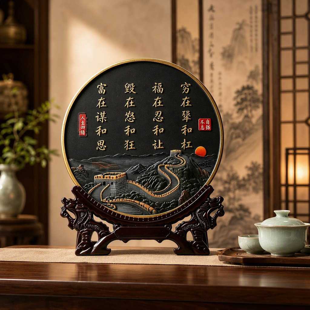 福在忍和让书法字画新中式高档