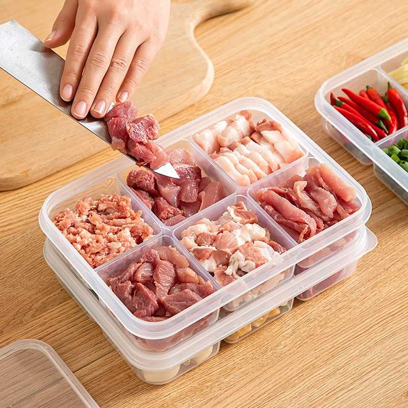 食品级分格保鲜盒｜冻肉分装+