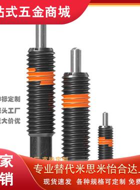 弹簧柱塞 顶丝 定位柱PJLF平头柱塞螺丝VCN519 M5M6M8M10M12现货