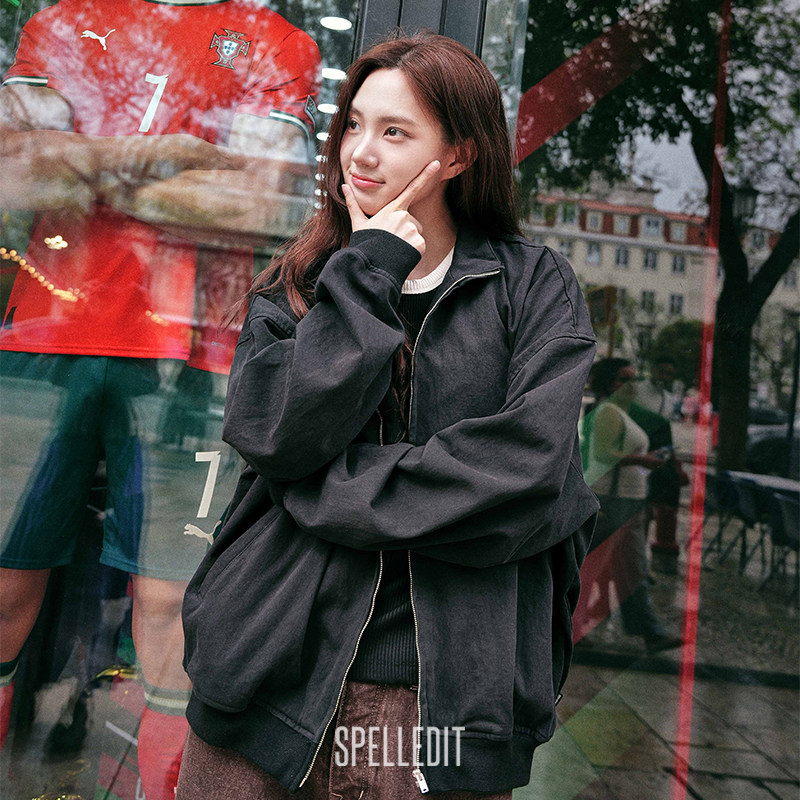 SPELLEDIT2025秋新品复古拉链短外套简约宽松休闲百搭夹克上衣女,女装/女士精品,短外套,淘宝优惠券,粉丝福利购,淘宝优惠卷