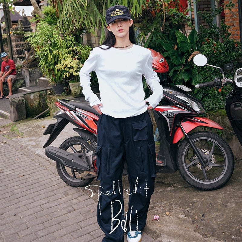 SPELLEDIT2026春季新品多口袋西裤街头风时尚休闲工装裤女长裤