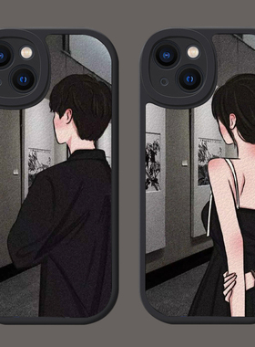 任意机型定制情侣手机壳网红原创独特一对适用iPhone17/16/15/13/12promax华为nova11小米10oppovivoiqoo红米