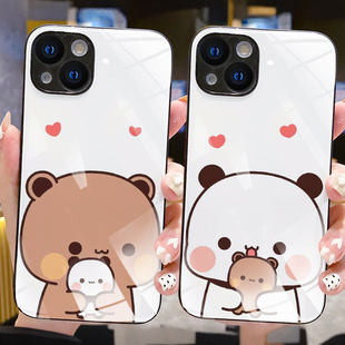 布布一二手机壳情侣定制任意机型适用iPhone17/16/15/14/132promaxOPPOFindVIVOX100IQOO7810realmeGT小米mix