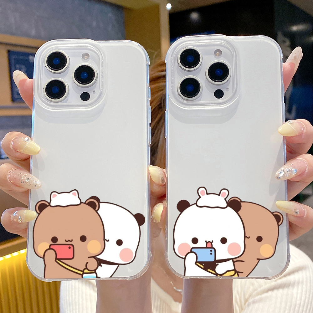 新款硅胶软壳一二布布情侣手机壳定制任意机型适用VIVOIQOO12苹果17promax16plus小米15荣耀70华为Pura70一加