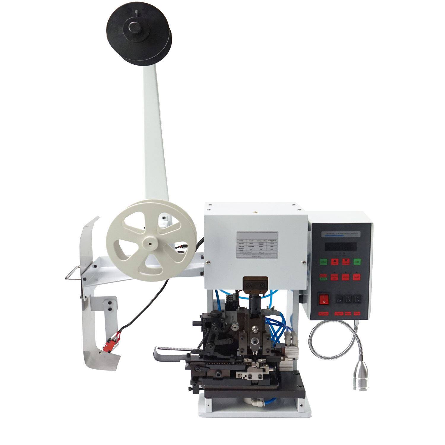 真旗型连剥带打端子机直式旗型送模护套线剥打机