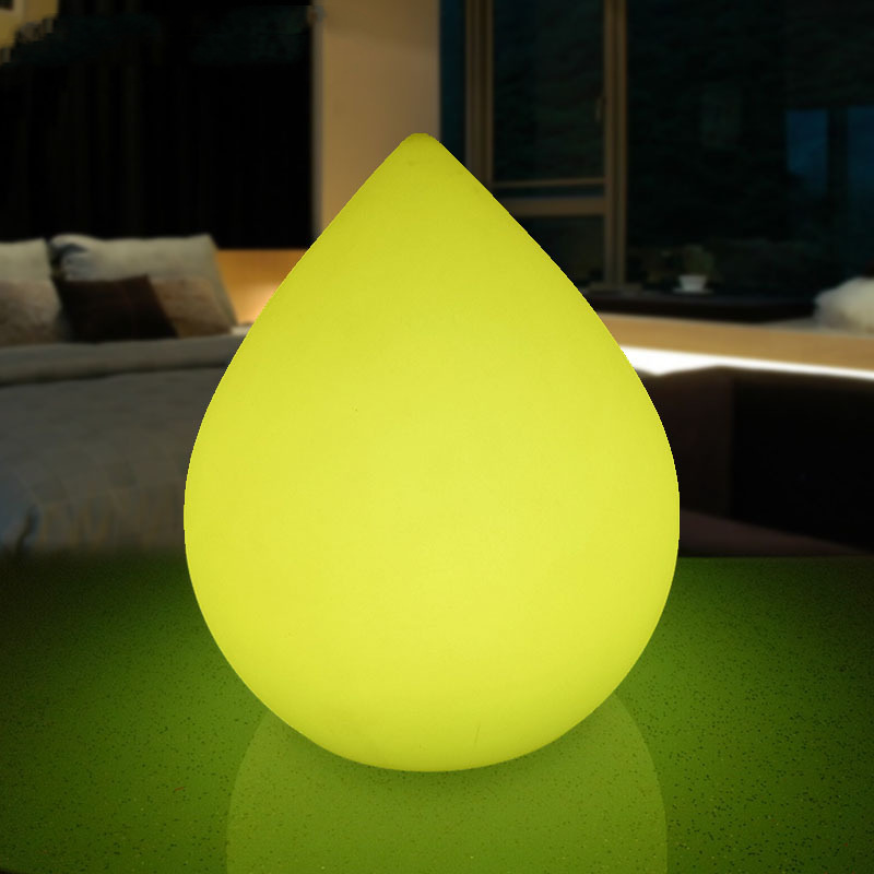 桃子灯七彩水滴led草坪灯户外防水尖头发光遥控可吊灯活动装饰灯